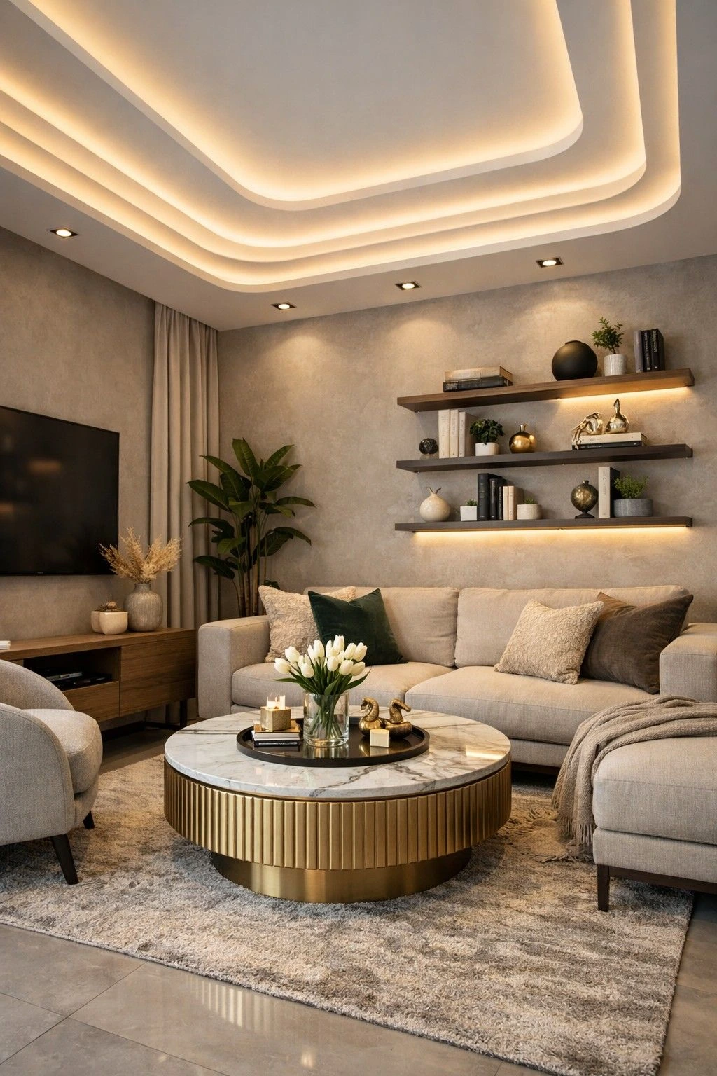 معلم ديكورات الرياض ينفذ تصميم مجلس فاخر